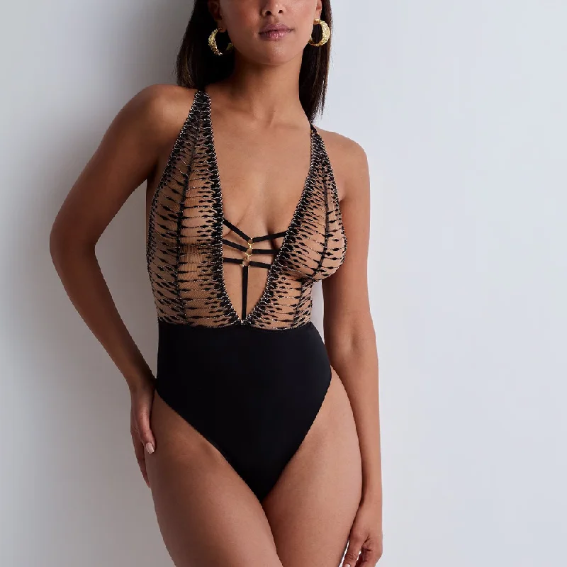 Voodoo Kiss Bodysuit Millenium Black