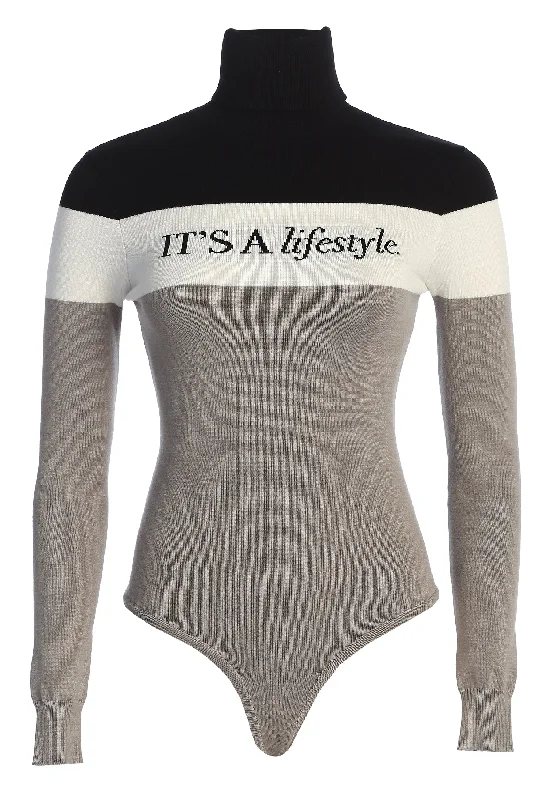 Grey Lifestyle Knit Bodysuit