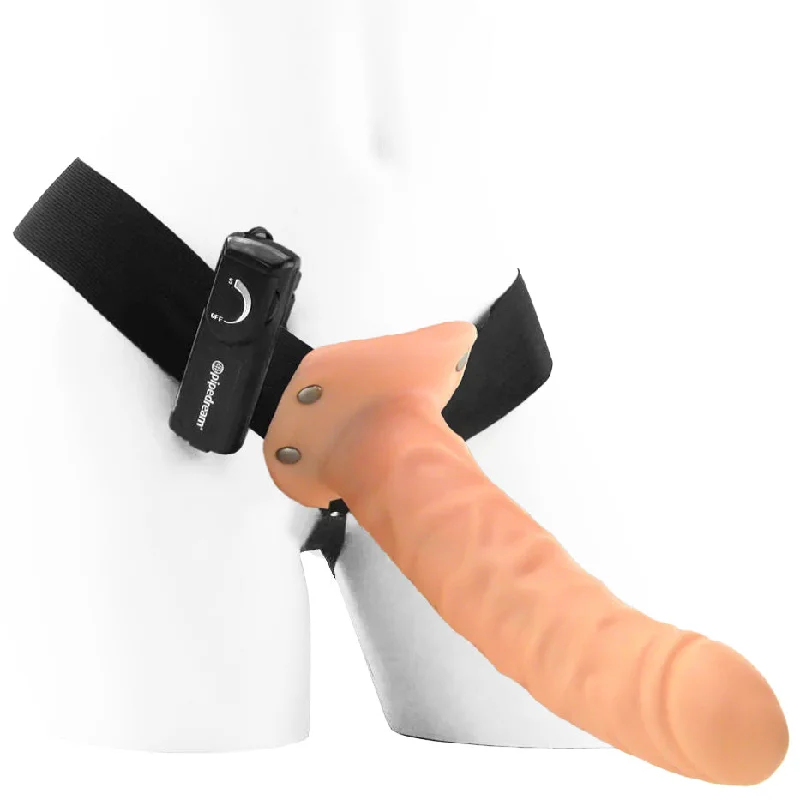 Fetish Fantasy 8 Inch Hollow Vibrating Strap-On