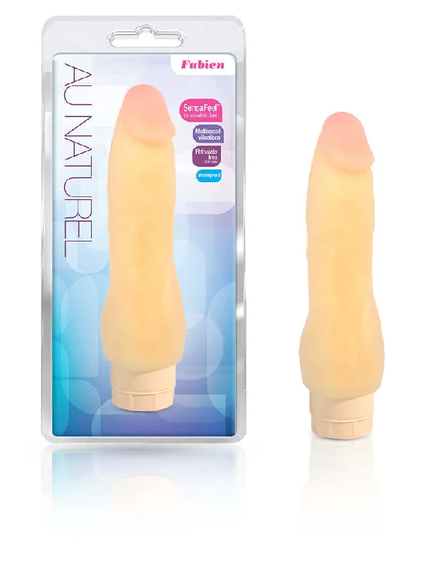 Blush Novelties Au Naturel Fabien 8.5 Inch Realistic Vibrating Dildo - Natural Pleasure