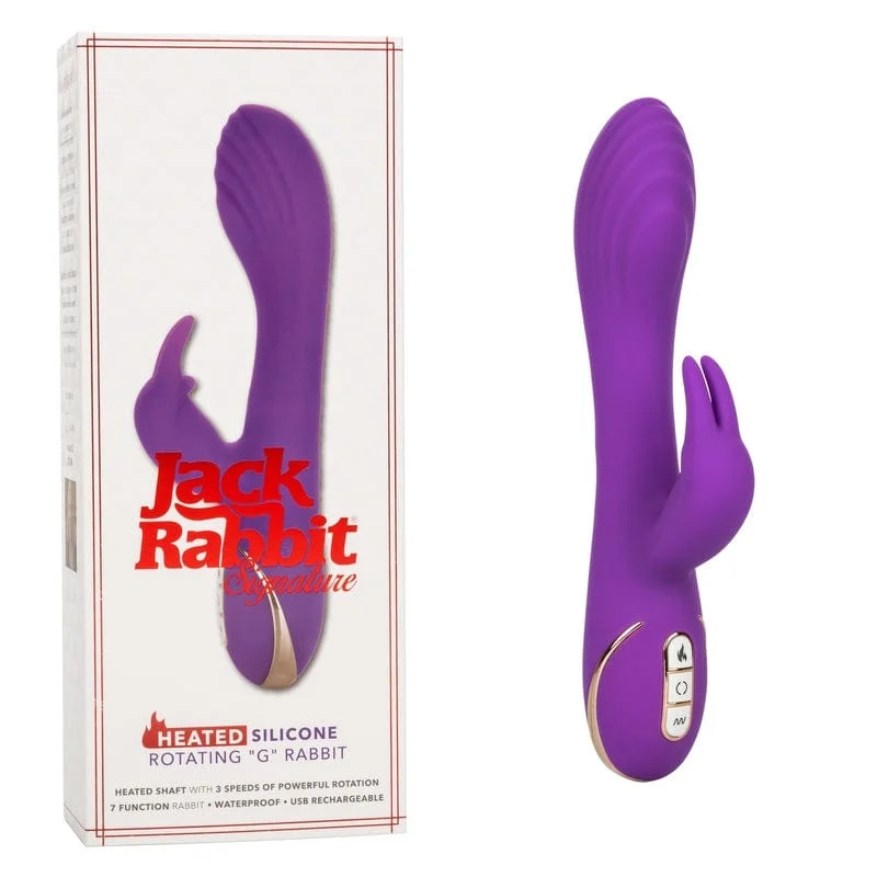 Calexotics Jack Rabbit Heated Silicone Rotating G Rabbit