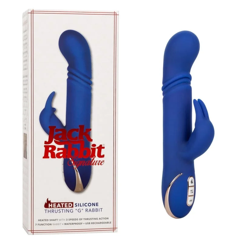 Calexotics Jack Rabbit Heated Silicone Thrusting G Rabbit