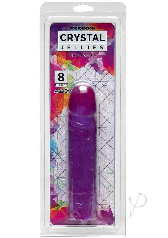 Doc Johnson's 8 Crystal Jellies Classic Purple: Timeless Pleasure, Vibrant Colors, and American Quality