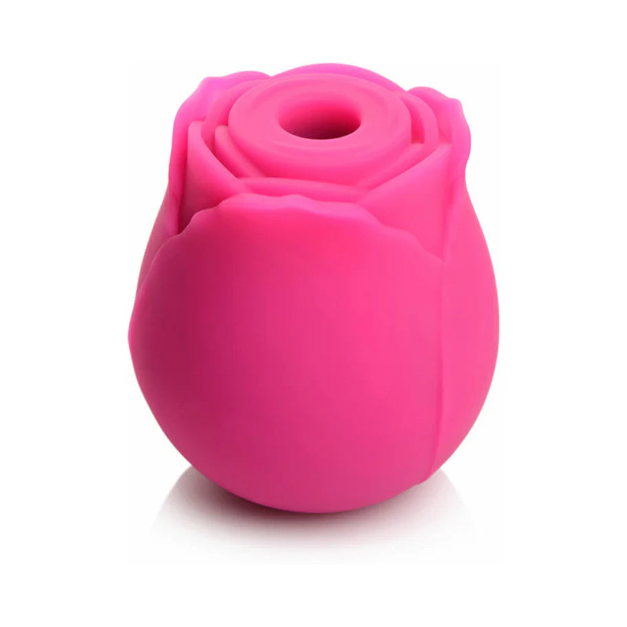 Curve Toys Gossip Cum Into Bloom Rechargeable Silicone Clitoral Stimulator Rose Crush