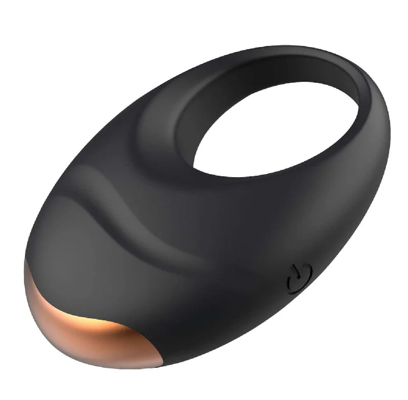 Edonista Luca: Premium Black Vibrating Penis Ring