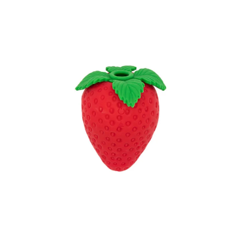 Emojibator Strawberry Dual-Function Clit Sucking Vibrator