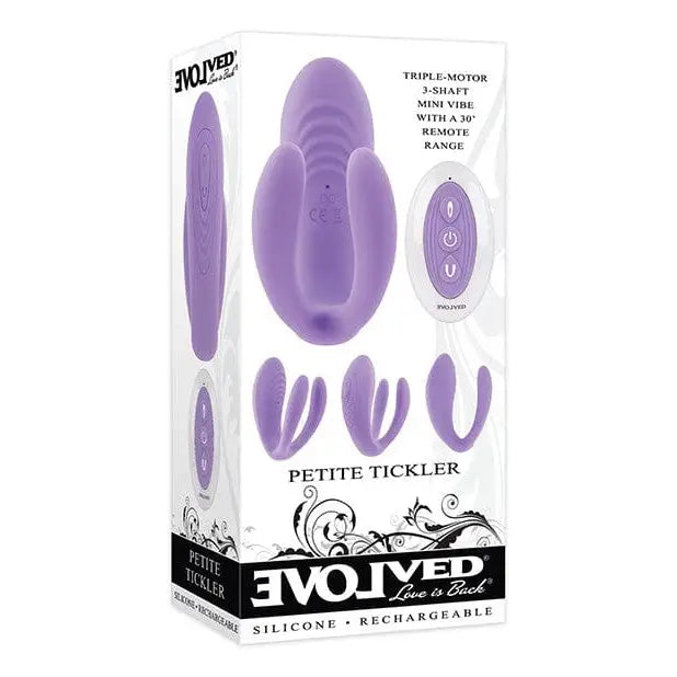 Evolved Petite Tickler Mini Vibe W/remote - Purple