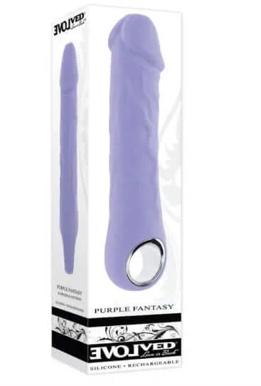 Evolved Purple Fantasy Vibrator - Realistic Pleasure with Multi-Speed Vibration