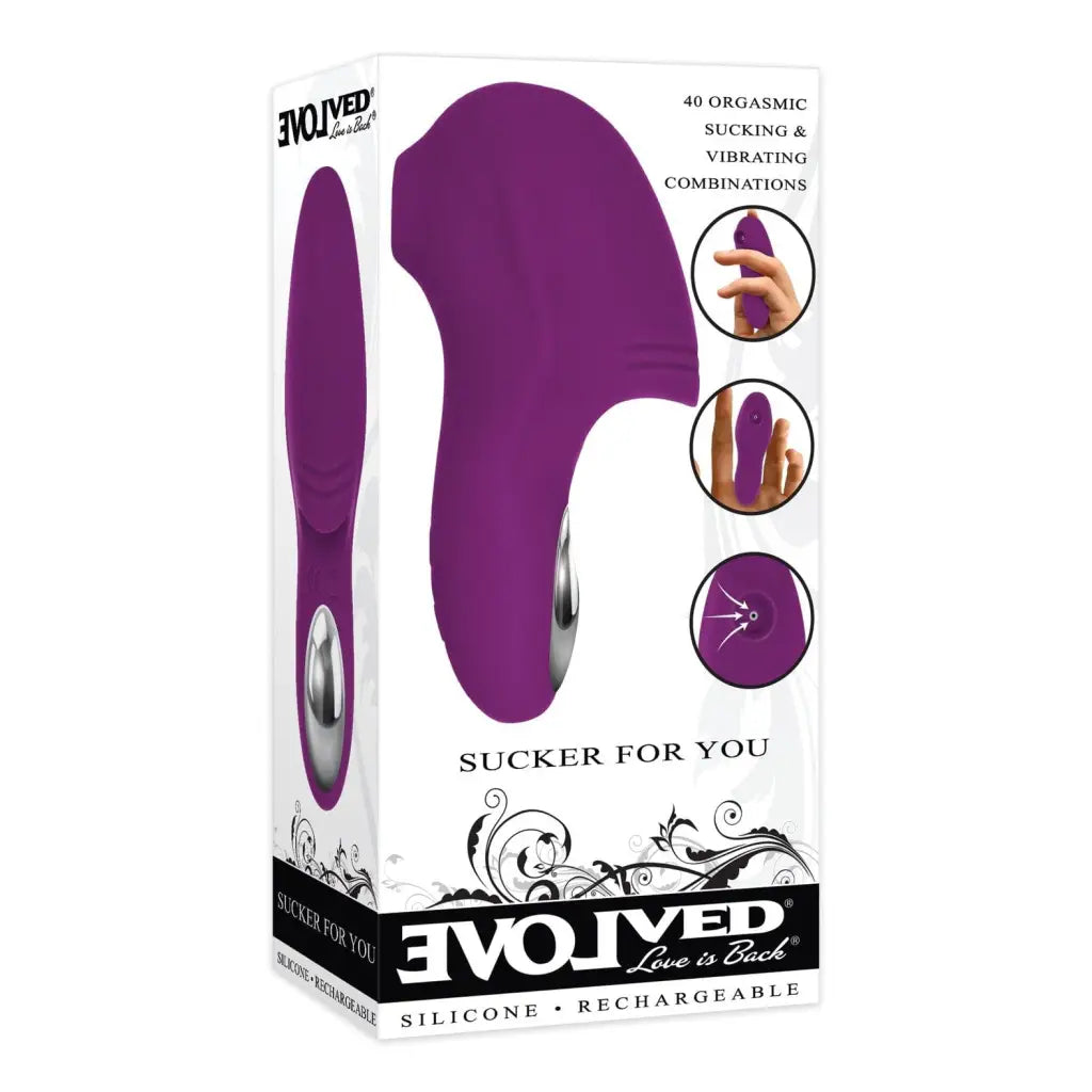 Evolved Sucker For You Finger Vibe - Purple