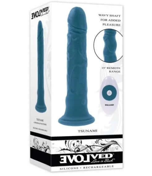 Evolved Tsunami - Realistic Vibrator with Undulating Waves & Remote Control