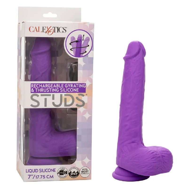 Gyrating & Thrusting Silicone Studs - Rechargeable Intense Pleasure from CalExotics