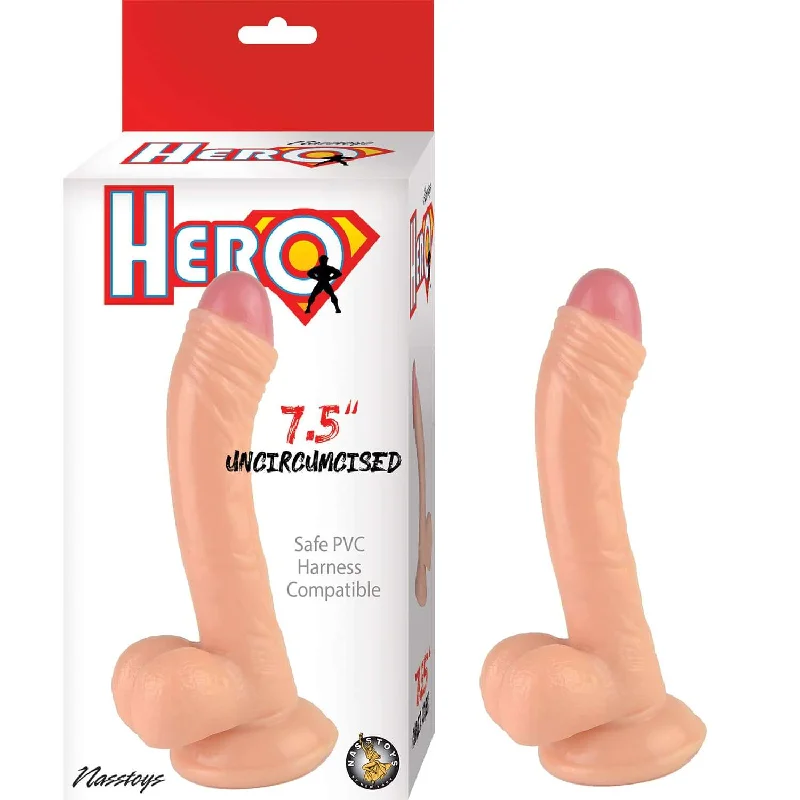 Hero 7.5 Inch Uncircumcised Dildo - Realistic and Versatile Pleasure Partner