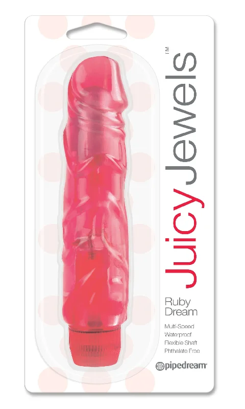 Juicy Jewels Ruby Dream Red Realistic Vibrator