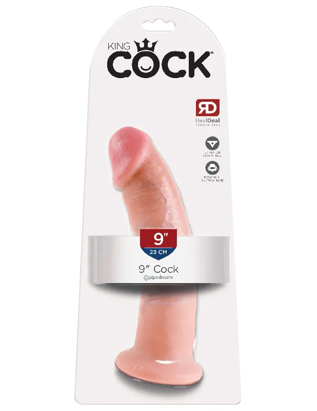 King Cock 9 inches Cock Flesh Beige Dildo Real Deal RD