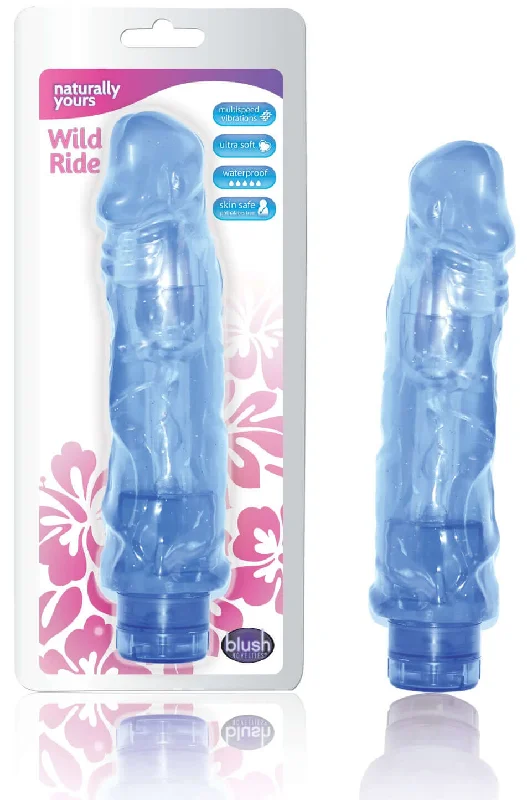 Naturally Yours The Wild Ride Blue Vibrator by Blush Novelties - Realistic