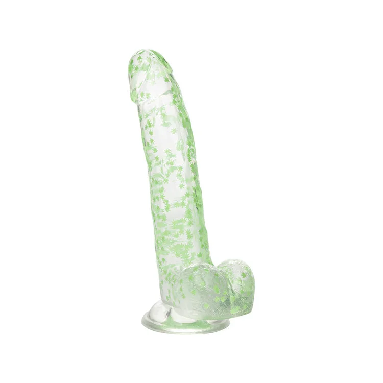 The Naughty Bits I Leaf Dick Glow In The Dark Weed Dildo 