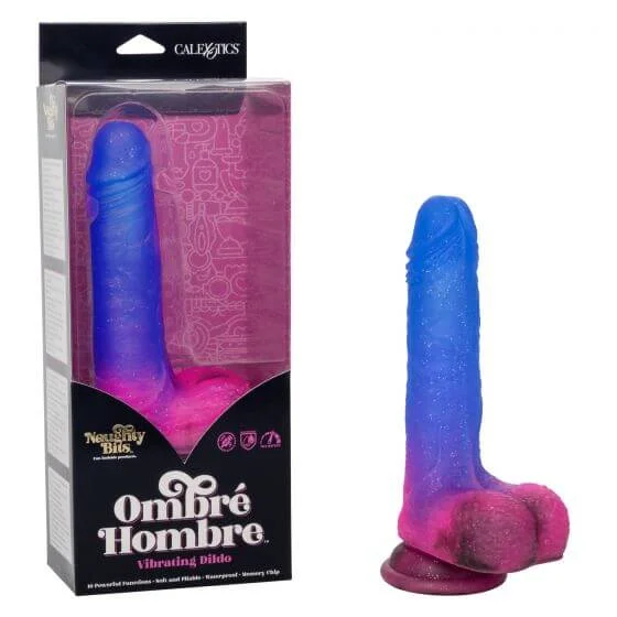 The Naughty Bits Ombre Hombre Vibrating Dildo