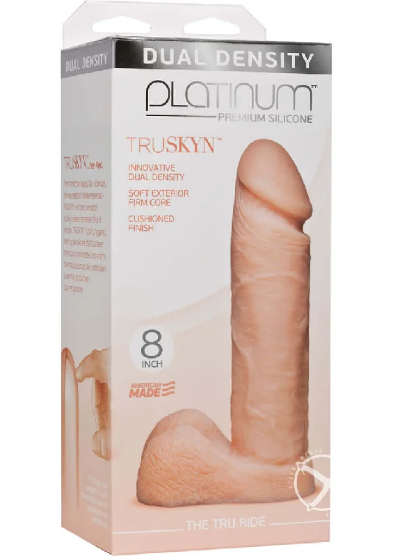 Doc Johnson's Platinum TRUSKYN - THE TRU RIDE 8 Vanilla:  Experience the Revolution in Pleasure