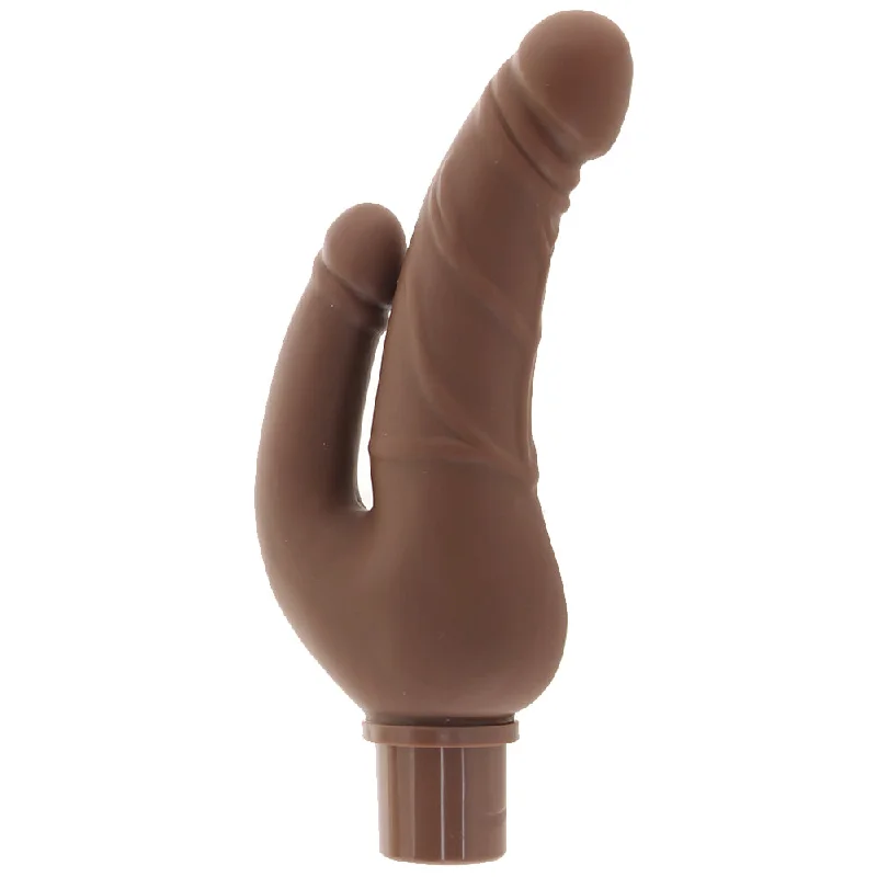 Power Stud Rechargeable Over & Under Vibe in Brown