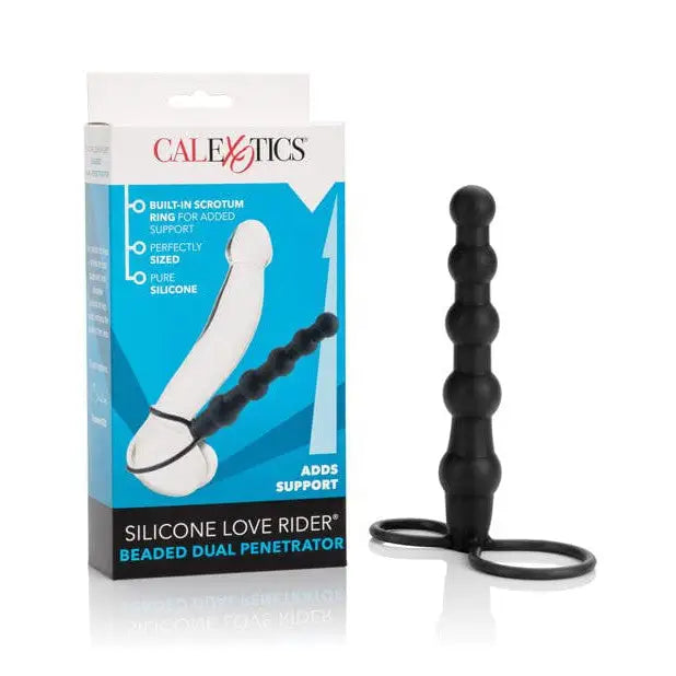 Silicone Love Rider Beaded Dual Penetrator by CalExotics