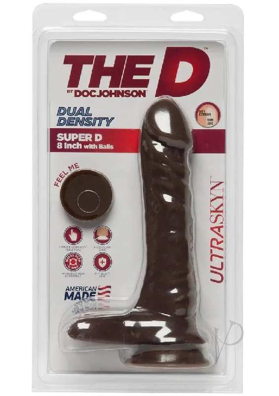 The Super D 8 Chocolate Dildo - Realistic Pleasure at Your Fingertips