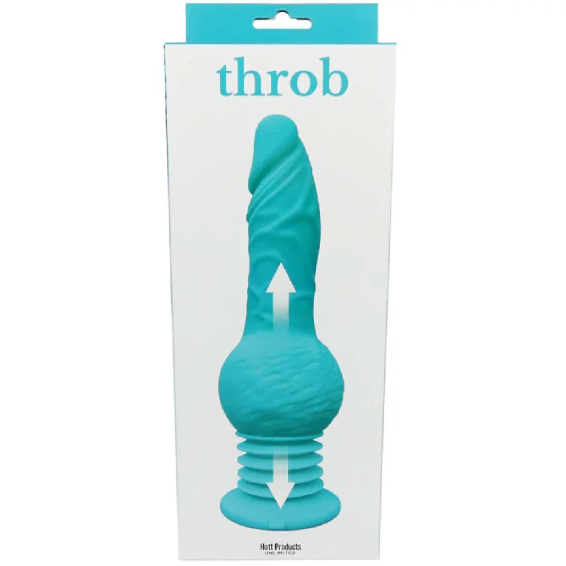 Throb Thrusting Dildo with Balls & Suction Cup – Ultimate Hands-Free Pleasure