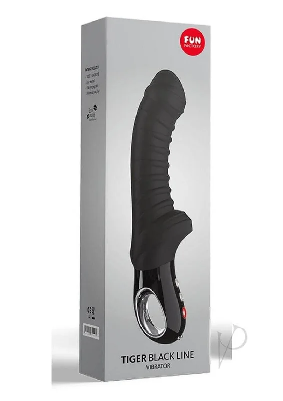 Fun Factory Tiger Black Line Vibrator – G-Spot Massager with Powerful Ridged Design