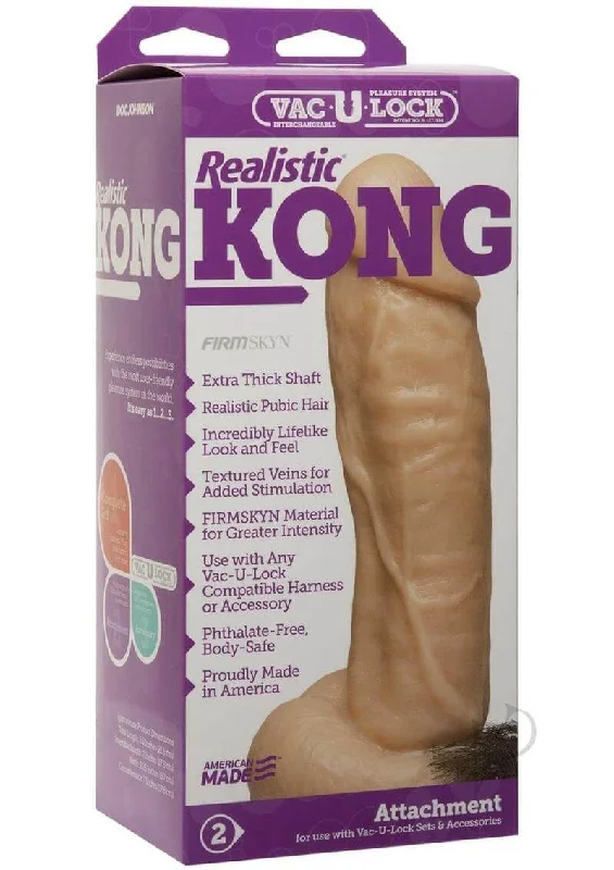 Vac-U-Lock Kong Realistic Dildo - King-Sized Pleasure