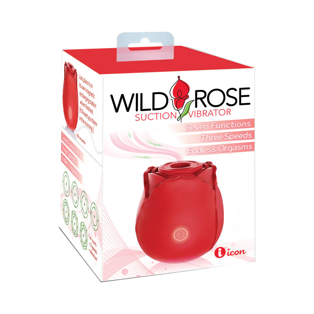 Wild Rose Classic Rechargeable Silicone Clitoral Stimulator with Suction