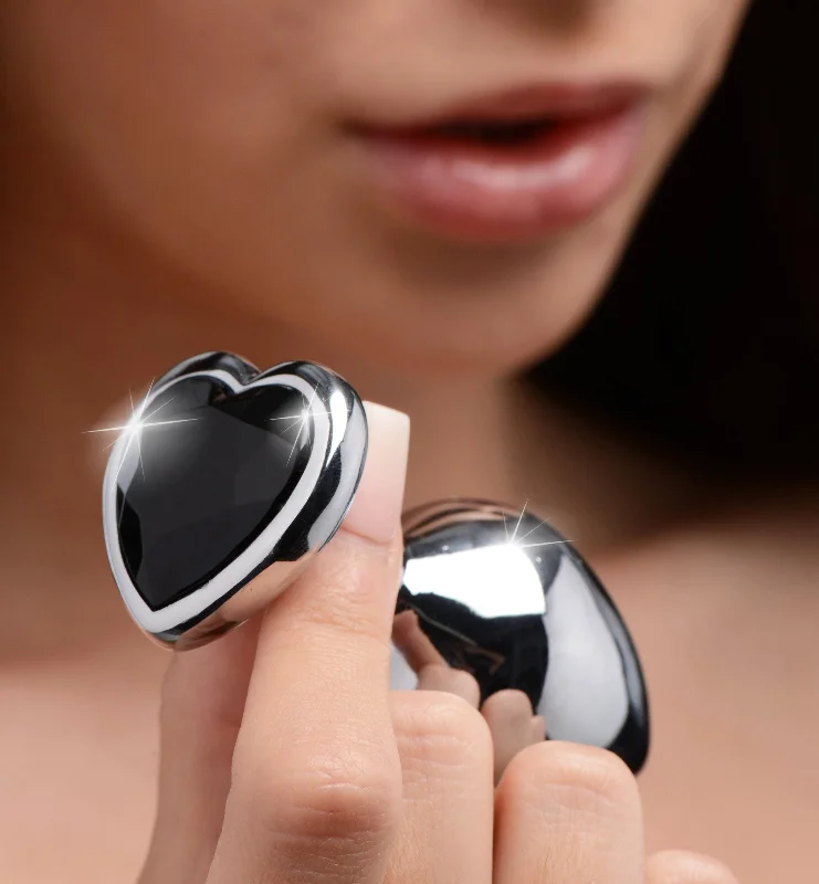 Black Heart Gem Anal Plug