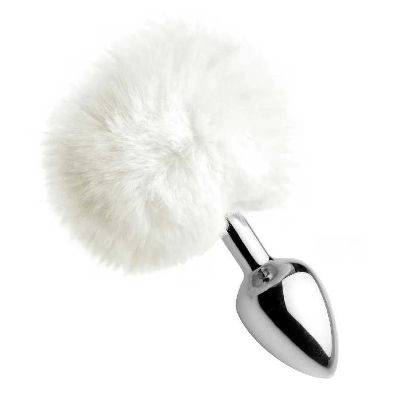 Tailz Fluffy Bunny Tail Anal Plug - White