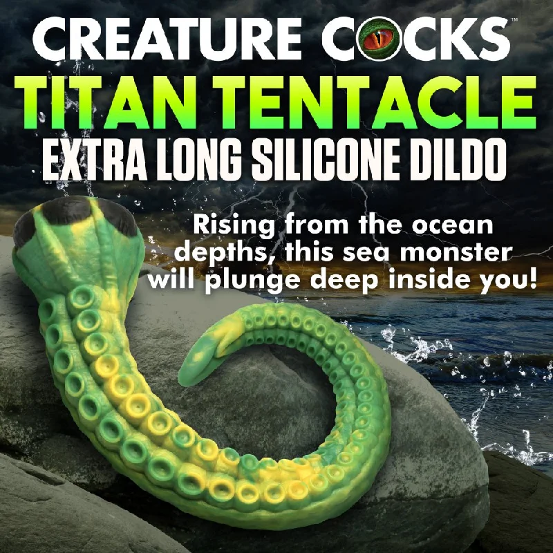 Titan Tentacle Extra Long Silicone Tentacle Dildo Sex Toy Suction Cup Dildo