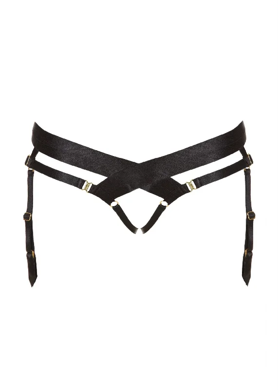 Signature Bondage (Black) Open Harness Brief