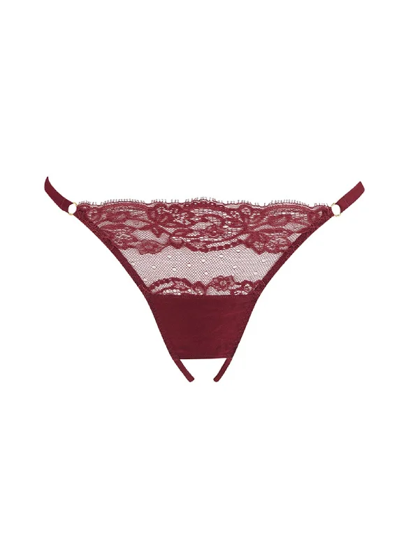 Seraphine Open Knicker (Mahogany)