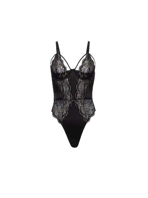 Dakota Cage Lace Bodysuit Teddy