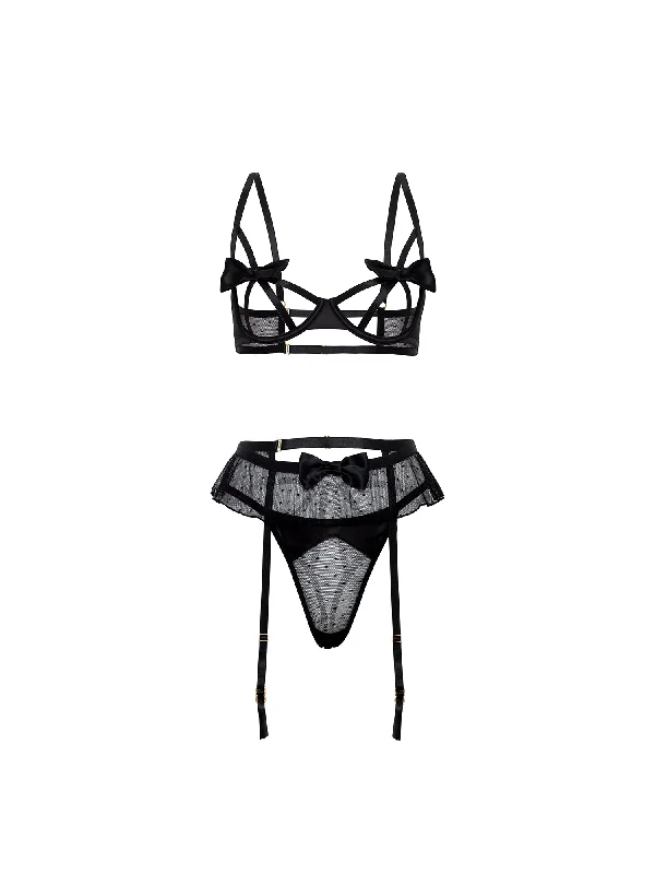 Kimia Bow 3 Piece Bra Set